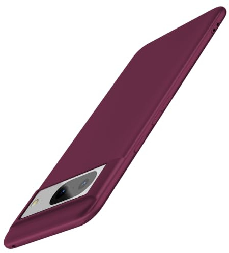X-level für Google Pixel 8 Hülle, [Guardian Serie] Weich Handyhülle Soft TPU Case Ultradünn Silikon Bumper Cover Kratzfeste Schutzhülle Kompatibel mit Google Pixel 8 5G - Weinrot