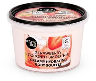 Organic Shop Body Souffle Strawberry Coconut Smoothie (250ml)