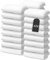 24 Stück Seiftücher 30x30 cm | Kleine Handtücher Set | Frottee Weich & Flauschig | 100% Baumwolle | Mini Washlappen Seiflappen | 500 g/m² | Oeko-Tex | Ôhm | Weiß