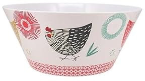 Kiub - SALADIER EN MELAMINE 25 CM DECOR COCOTTES - KIUB