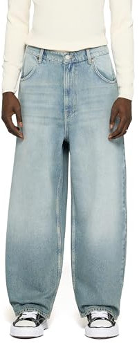 Burocs Skater Fit Jeans Pacific Blue Jeans Herren 5 Pocket Style Mit YKK Reißverschluss 100% Baumwolle, Farbe:Pacific Blue, Hosengröße:W29 L32