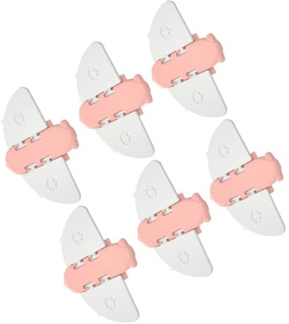 VICASKY 6piezas Cerradura De Seguridad Para Ventana Corrediza Hebilla Antirrobo Para Bebés Cierre De Seguridad Para Ventanas De Vidrio Rosa