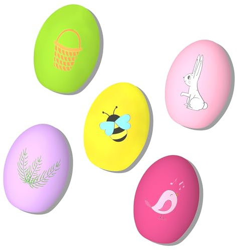 TONGKTAI Hundespielzeug Quietschend, Weiche Eierbälle für Welpen, Interaktiv Hundekuscheltiere für Kleine, Mittelgroße Rassen(5 Stück)