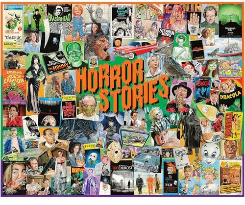 White Mountain Horror Stories Halloween Puzzles 1000 Pieces Jigsaw Puzzle for Fall and Autumn