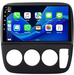 9 Pulgadas Android 10 Radio Coche para Honda CRV CR-V 3 1997-2001 con Android Auto/Carplay GPS WiFi Bluetooth Radio FM RDS Pantalla Dividida USB Control del Volante Cámara Trasera(M200 2GB+32GB)