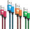 USB C Charger Cable,4-Pack 0.5M+1M+1.5M+2M Type C Charger Cable Fast Charging 3A Nylon Braided Lead USB to USB C Cable for Samsung Galaxy S24 S23 Ultra S21 S20,iPhone 16 15,Pixel 9 8 7 6,Switch,Steam