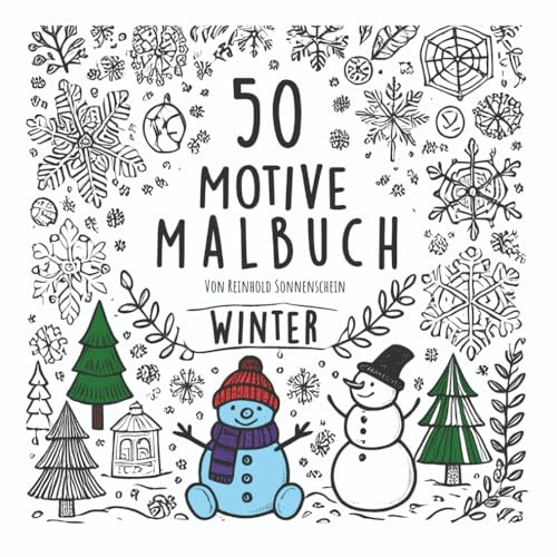 50 Motive Malbuch: Winter