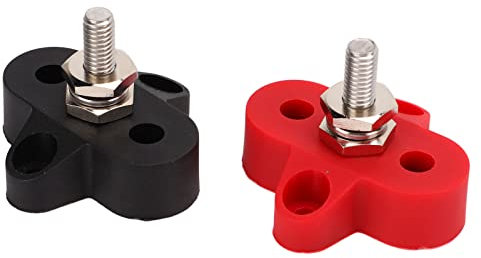 Power Distribution Terminal Stud Battery Terminal Junction Block Buzz Bar Terminal M10 3/8 Inch (M6 1/4in)