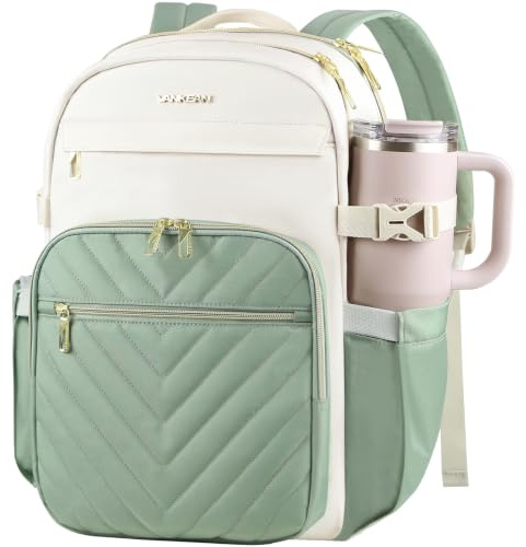 VANKEAN Laptop Backpack for Women 15.6 Inch Laptop Computer Bag, LightGreen