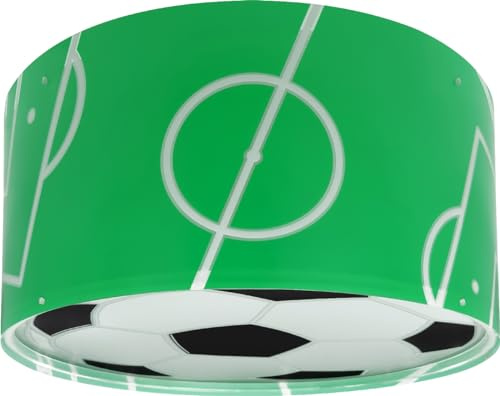 Dalber Kinder Deckenlampe Fussball Football 41736M | Deckenleuchte; Kinderzimmer; Jungenzimmerlampe; E27 - 2 x 15W