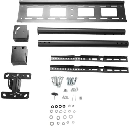 shenruifa Support TV de plafond rotatif à 360 degrés, support de suspension réglable pour écrans plats de 32 à 85 pouces