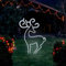 Garden Mile® Large Standing Reindeer Static Rope Light Silhouette Pre-Lit with Cool White LED Lights Waterproof Indoor Or Outdoor Christmas Decoration Fairy Lights