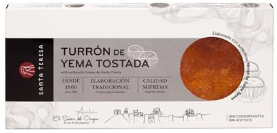 Santa Teresa - Turrón Artesano de Yema Tostada 100% Natural 270g