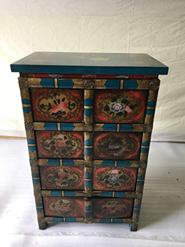 Antik BF60343 Apothekerschrank Tibetischer Schrank H 95cm