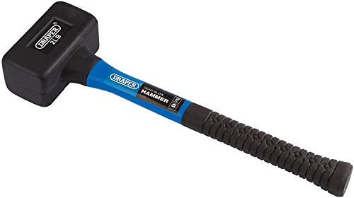 Draper 74320 Deadblow Rubber Mallets (Hammer) with Fibreglass Shafts (2LB/900G/32OZ) , Blue