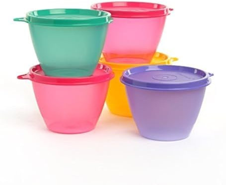 Tupperware Lot de 5 bols assortis 450 ml