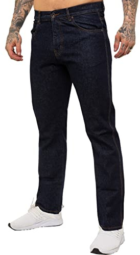 Kruze Herren-Jeans, gerades Bein, normale Passform, Denim-Hose, alle großen Größen