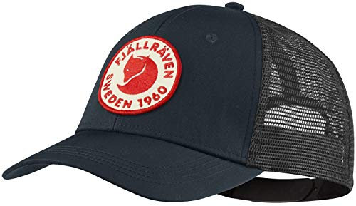 Fjallraven Unisex 1960 Logo Långtradarkeps Hat, Dark Navy, S/M EU