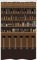ABAKUHAUS Irish Pub Schmaler Duschvorhang, Barhocker und Flaschen, Badezimmer Deko Set aus Stoff mit Haken, 120 x 180 cm, Mehrfarbig