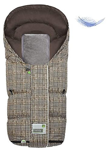 Odenwälder Daunen-Fußsack Donny -Go CAPPUCCINO 98 cm, winddicht und wasserabweisend, ADA®-Boden