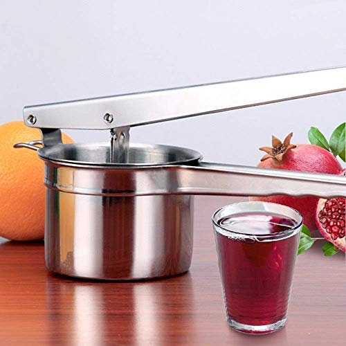 Lefran Manuelle Granatapfelpresse Handpresse EntSäfter Haushalt 304 Edelstahlpresse Orangensaft Kartoffelpüree Kommerziellen EntSäfter Tragbare Squeezer