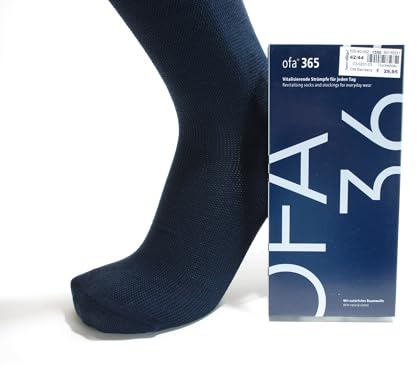 Ofa 365 Stützstrümpfe Kniestrümpfe Reisestrümpfe Damen/Herren vitalisierend, Größe: 36-38, Marine