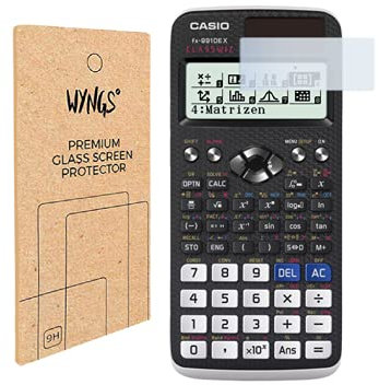 WYNGS Displayschutzfolie zum Taschenrechner Casio FX-991DE X/Casio FX-991DE CW