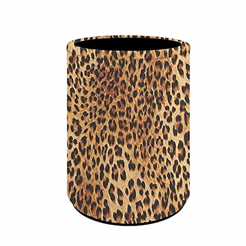 NETILGEN Pot à crayons imprimé léopard pour filles - Organiseur de bureau pour la maison, la salle de classe, le bureau, pot à crayons, pot à crayons, pot à maquillage pour femme
