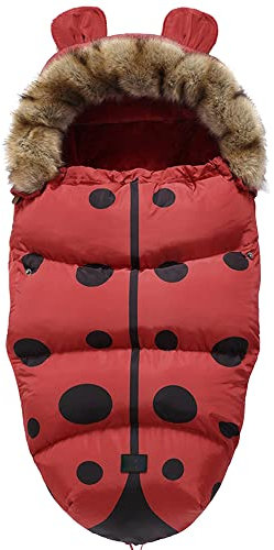 Dsoar Kinderwagen Fußsack Universal Winter Warm Baby Schlafsack Outdoor Wasserdicht und Winddicht, Geeignet für Kinderwagen, Buggy, Babybett