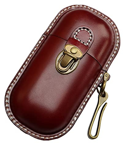 Fanyixuan Handmade Leather Eyeglass Case Hard Shell Retro Men And Women Sunglasses Nearsighted Glasses Hooks Protection Box