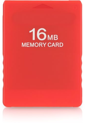 ciciglow Memory Card for, 16MB High Speed Game Memory Card Plug and Play External Data Card 2 Game Console(red)