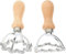 Luxshiny 2 Pcs Stampi per Taglieri di Francobolli Ravioli con Manico in Legno E Pasta a Forma di Stella Scanalata per La Pasta Cucina per Gnocchi di Ravioli Lasagne Pierogi