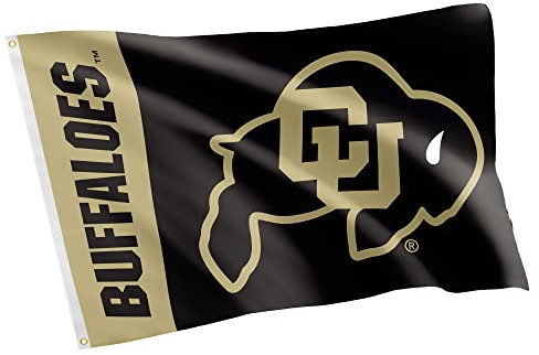 Desert Cactus Flagge der University of Colorado, 100 % Polyester, für drinnen und draußen, 91 x 152 cm (Teamname)