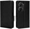 Topme Custodia in Pelle per ASUS Zenfone 10 / ASUS Zenfone 9 (5.9 Inches), [ Cover per Telefono Serie Modello Litchi Semplice] - Nero