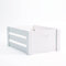 Lovely White Wooden Crates With Heart Handles Storage Box Wooden Tray Wooden Shelves (Pure White, Set(L+M+S))