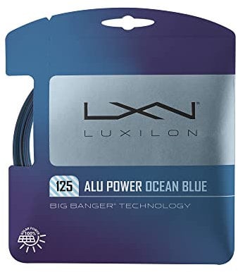 Wilson Unisex-Adult ALU Power Ocean Blue 125 Tennis String-Set Tennisschlägersaite, Blau/Lila, One Size