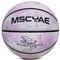 Basketball Größe 5,basketball für kinder,Mini Basketball Größe 3,Indooor outdoor basketball Violett Weiß 3