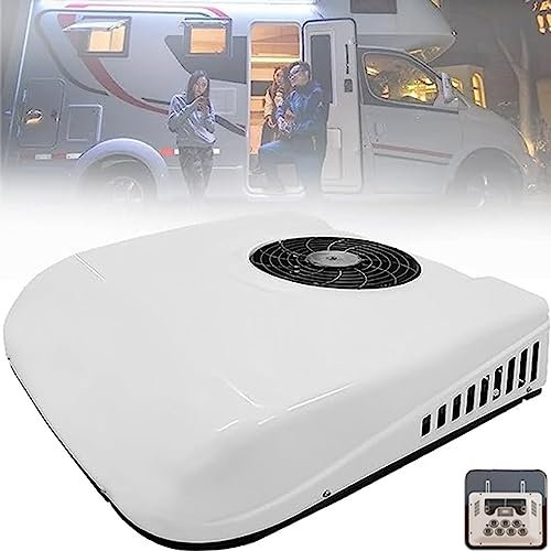 Climatiseur de toit universel pour camion et camping-car, avec refroidissement et chauffage, sans tuyau, peu bruyant, climatiseur de toit pour voiture, climatiseur pour camping-car,12V