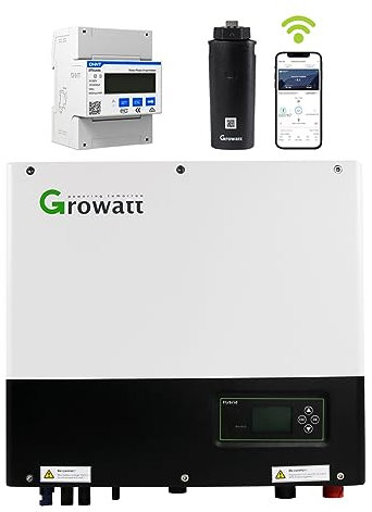 GreenSun Solar 6kW 3PH Hybrid Wechselrichter Growatt SPH6000TL3 BH-UP – MIT Wifi und 3 Phasen Smartmeter