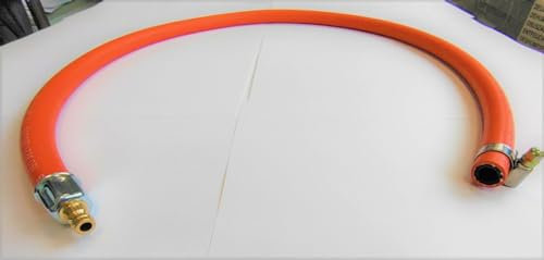 ZaTeChS Gasschlauch Propan Butan 500 cm 5m | Kit für Schnelle Verbindung zwischen Grill und Wohnmobil - DN5 - Stecker + Hohlstutzen mit Schneckenband für 9 mm Zapfhahn