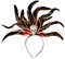 NET TOYS Voodoo Haarreifen mit Totenkopf - Schwarz - Geheimnisvoller Unisex-Federkopfschmuck Schamane