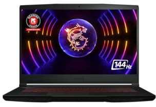MSI Thin GF63 12UCX 814US 15.6 144Hz Gaming Laptop Intel Core i5-12450H RTX 2050 8GB 512GB NVMe SSD Win11
