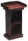 Roedax Rednerpult Vintage Rednerpult aus Holz mit 2 offenen Staufächern, stehendes Rednerpult, Konferenztisch, tragbar, einfache Lehrerpodien Mode