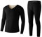 Thermowäsche Set Herren Funktionsunterwäsche Sets Atmungsaktiv Thermounterwäsche Innenfleece Ski Unterwäsche Set Sport Funktionswäsche Lange Lang Unterwäsche Ultraweich Für Zu Hause Und Wintersport