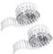 Lot de 2 clôtures en bois miniatures blanches - Clôture de jardin pour maison de poupée - Clôture décorative de micro-paysage - Modèle architectural - Accessoires de décoration de Noël DIY (90 x 5 cm)