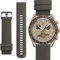 Uhrenarmband für Omega X Swatch Moonswatch, Speedmaster, 20 mm, Schnellverschluss, Gummi-Uhrenarmband, Ersatz (Braun-Grün, 20 mm)