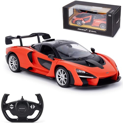 1:14 McLaren Senna Fernsteuerungsauto, McLaren RC Auto mit öffnenden Türen, Spielzeug McLaren Auto, orangefarbenes Rennauto