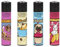 Clipper Feuerzeuge Foody Animals (4er Set)