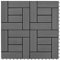 Set 11 Fliesen grau 30 x 30 cm WPC 1 Quadratmeter wenjingqi-41551