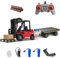 Mostop RC Gabelstapler mit Trägerplatte Konstruktionsspielzeug,1/24 Ferngesteuerter Gabelstapler mit Boxen/Ton und Lichtspray,Zwei wiederaufladbare Batterien und Ladegerät,Geschenke für Jungen und Mäd